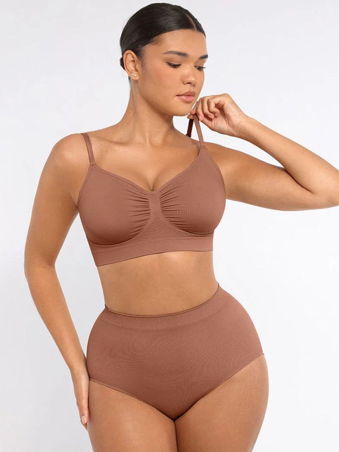 SHOP THE EDIT High Waist Seamless Tummy Control Thong Shapewear-picture-16