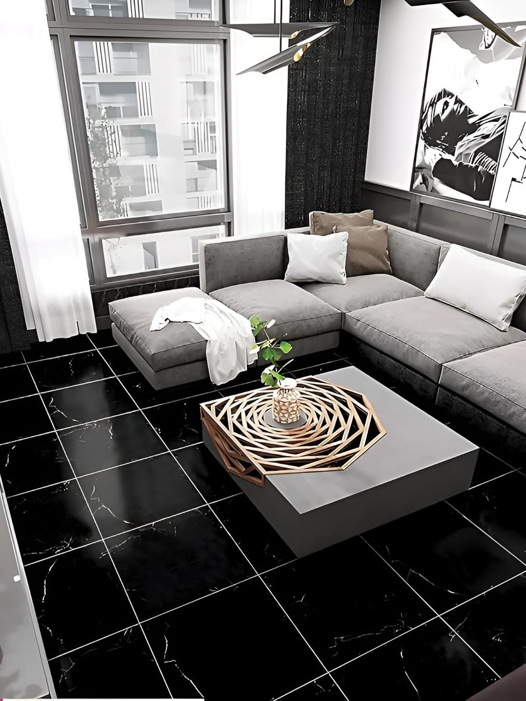 INDIAN ROYALS Black Tiles Self-Adhesive & Durable Wall Sticker-picture-23