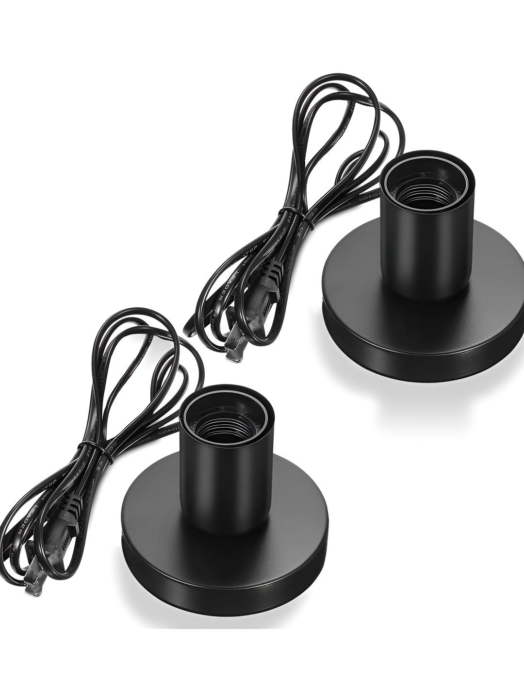 Decorcity Black Metal Traditional Bell Shaped Table Lamp-image-24