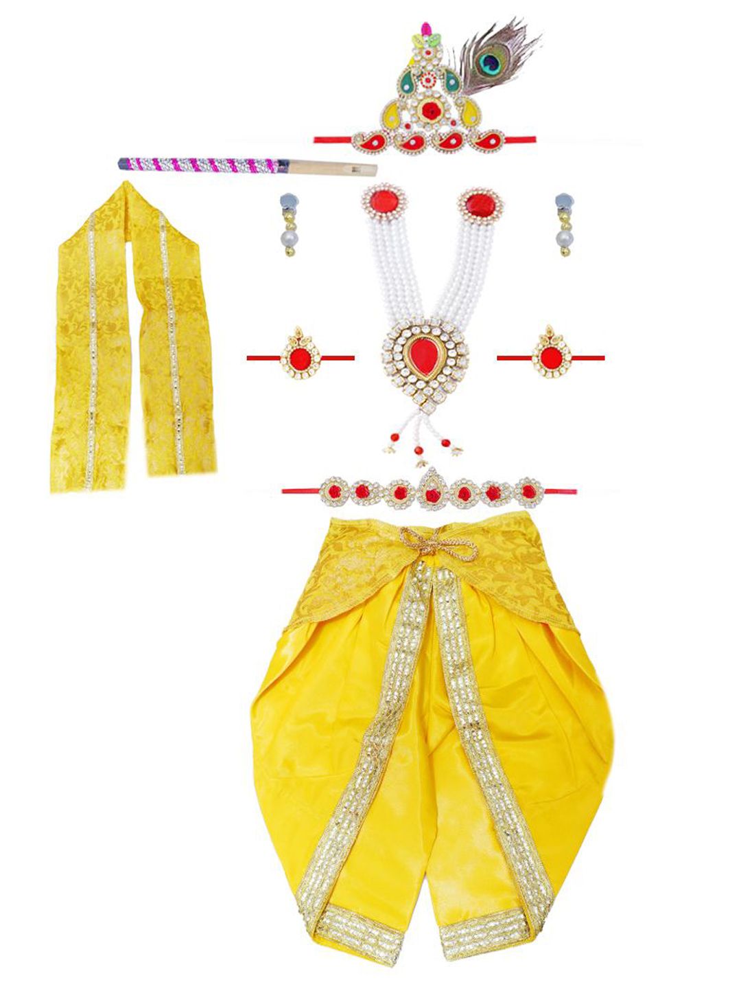 itsmycostume Infant Boys Janamashtmi Little Krishna Costume-picture-14