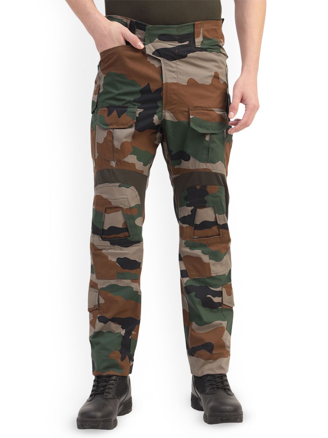 MOUNTMILLER Men Camouflage Printed Regular Fit Trousers-picture-27