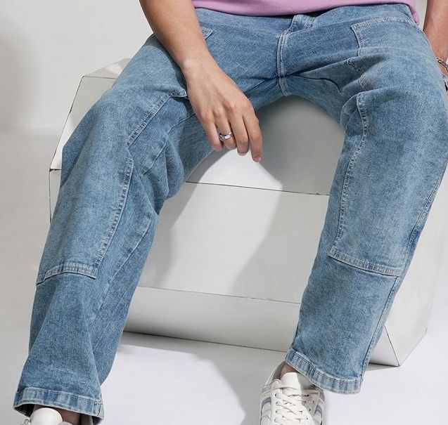 Men's Graphic Print Cream Round Neck Oversized T-Shirt