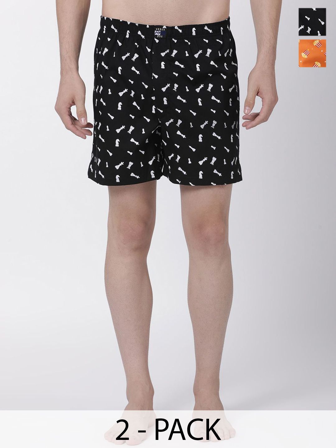 Urban Dog 2-Pcs Printed Pure Cotton Boxers UDBX152-UDBX430-picture-15