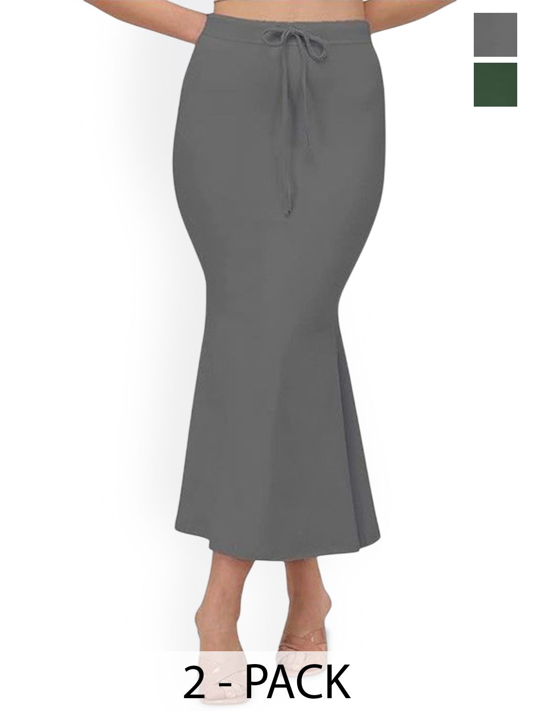 Moda Rapido Pack Of 2 High-Rise Mermaid-Fit Saree Shapewear-picture-31