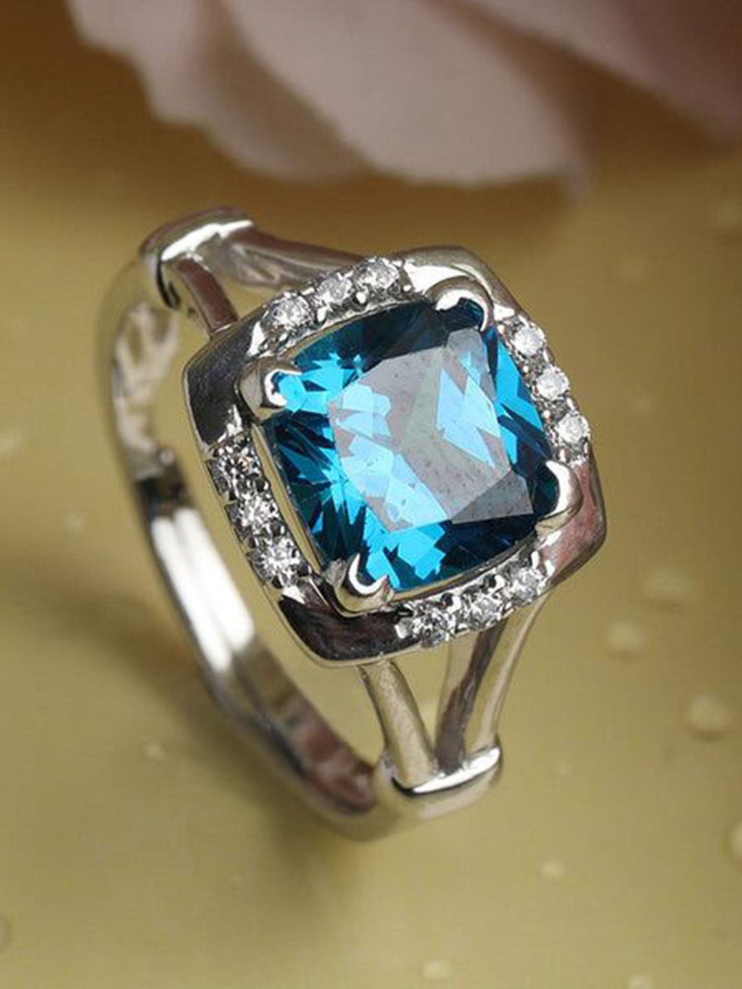 BELWICK Silver-Plated American Diamond Studded Finger Ring-picture-17