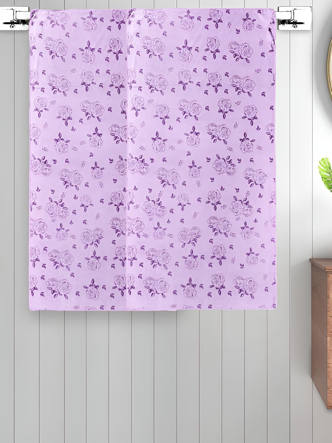 Myntra Elegant Homes Purple 2 Printed Cotton 300 GSM Bath Towel-picture-30