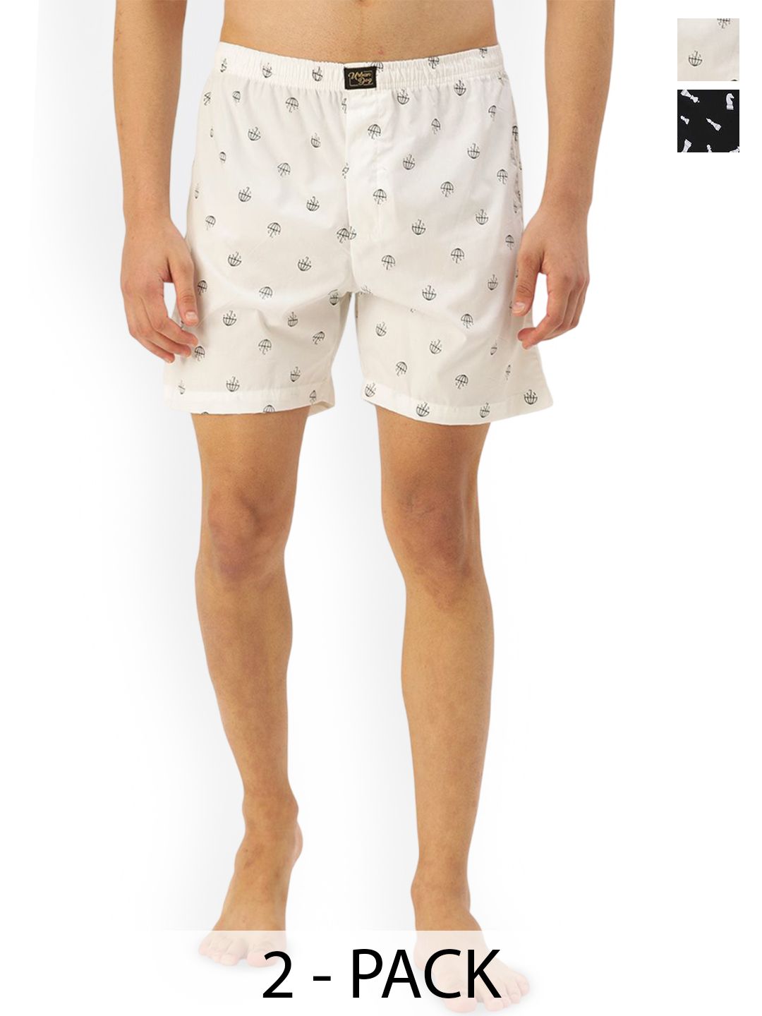 Urban Dog 2-Pcs Printed Pure Cotton Boxers UDBX143-UDBX152-picture-10