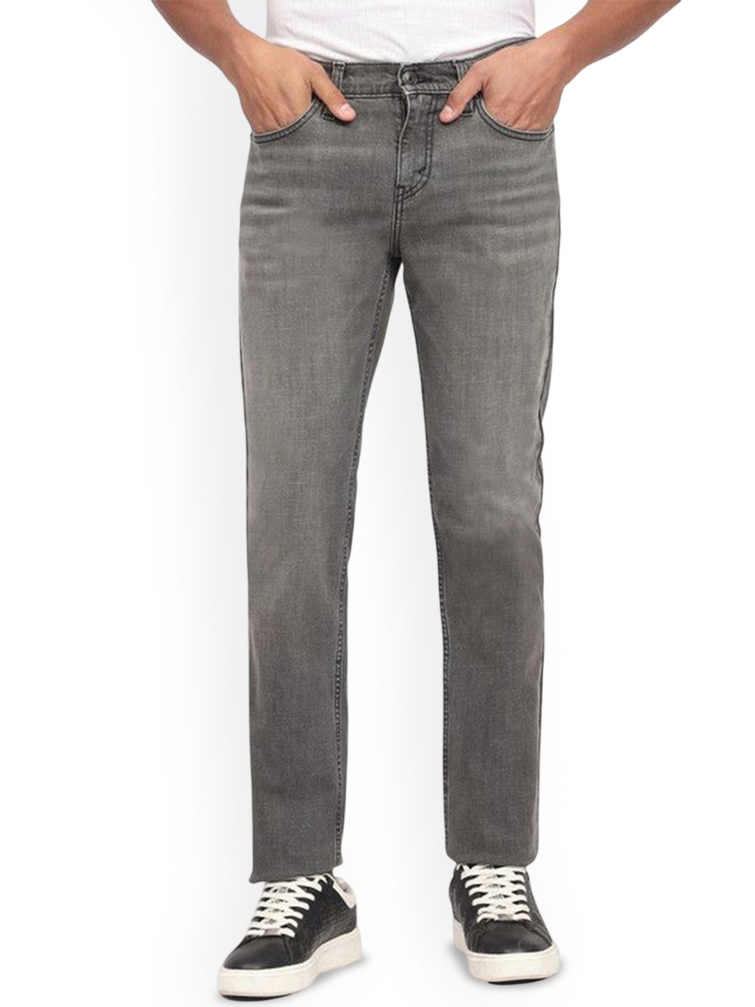 EVERBLUE Men Relaxed Fit Mid-Rise Slash Knee Jeans-picture-34