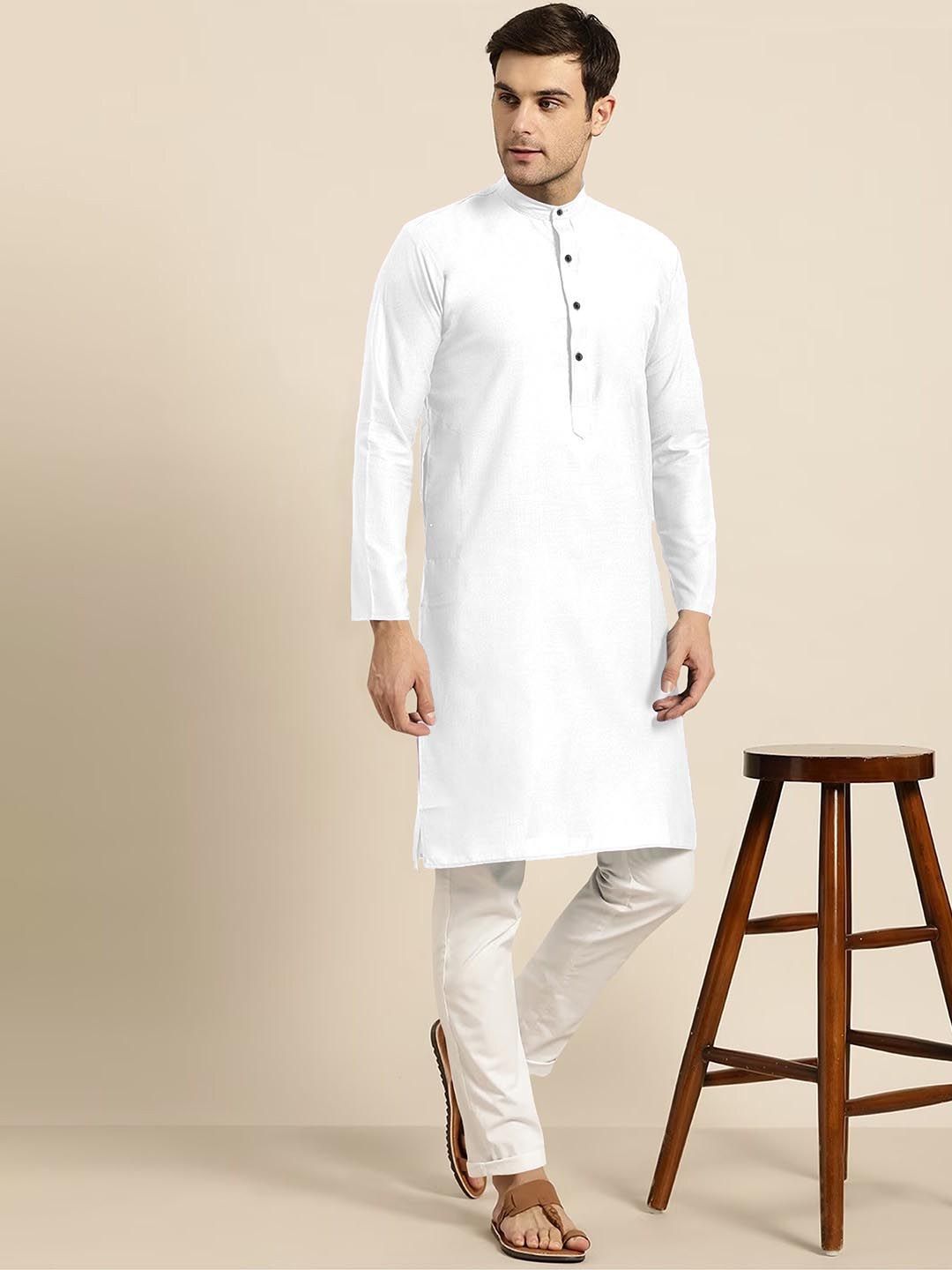 TIGER SNAKE Men Striped Chikankari Pathani Kurta-picture-12