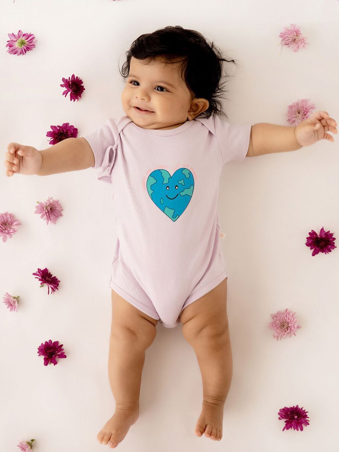 YK Infant Girls Heart Printed Pure Cotton Bodysuit-picture-50