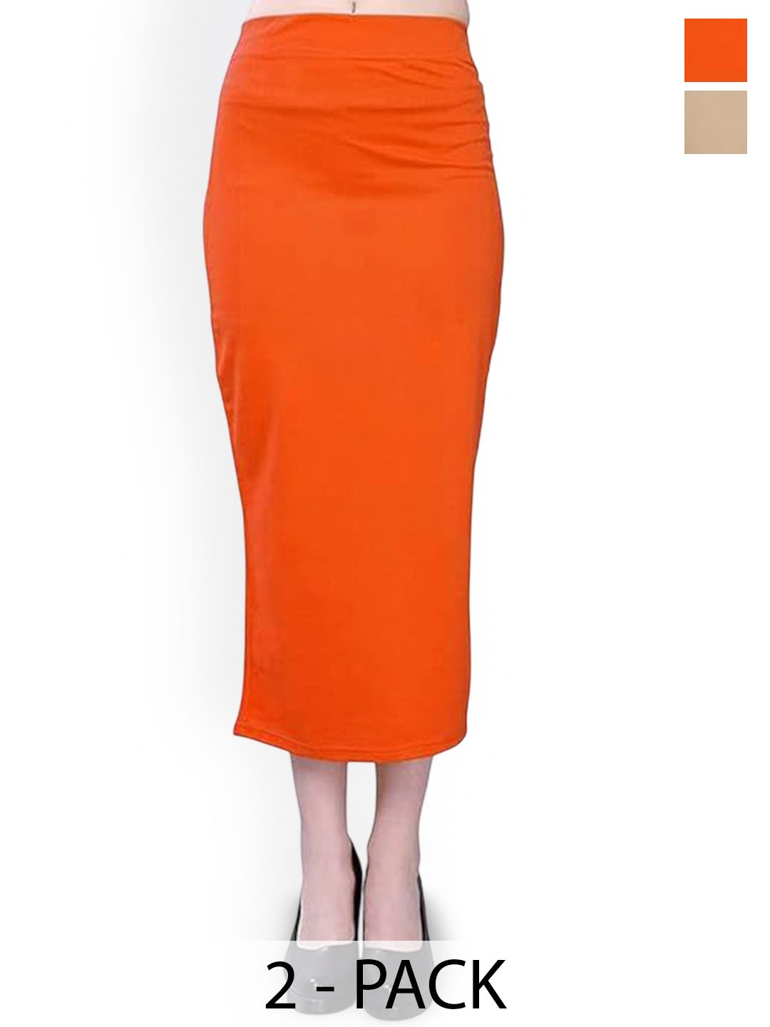 Moda Rapido Pack Of 2 Mermaid-Fit High-Rise Saree Shapewear-picture-28