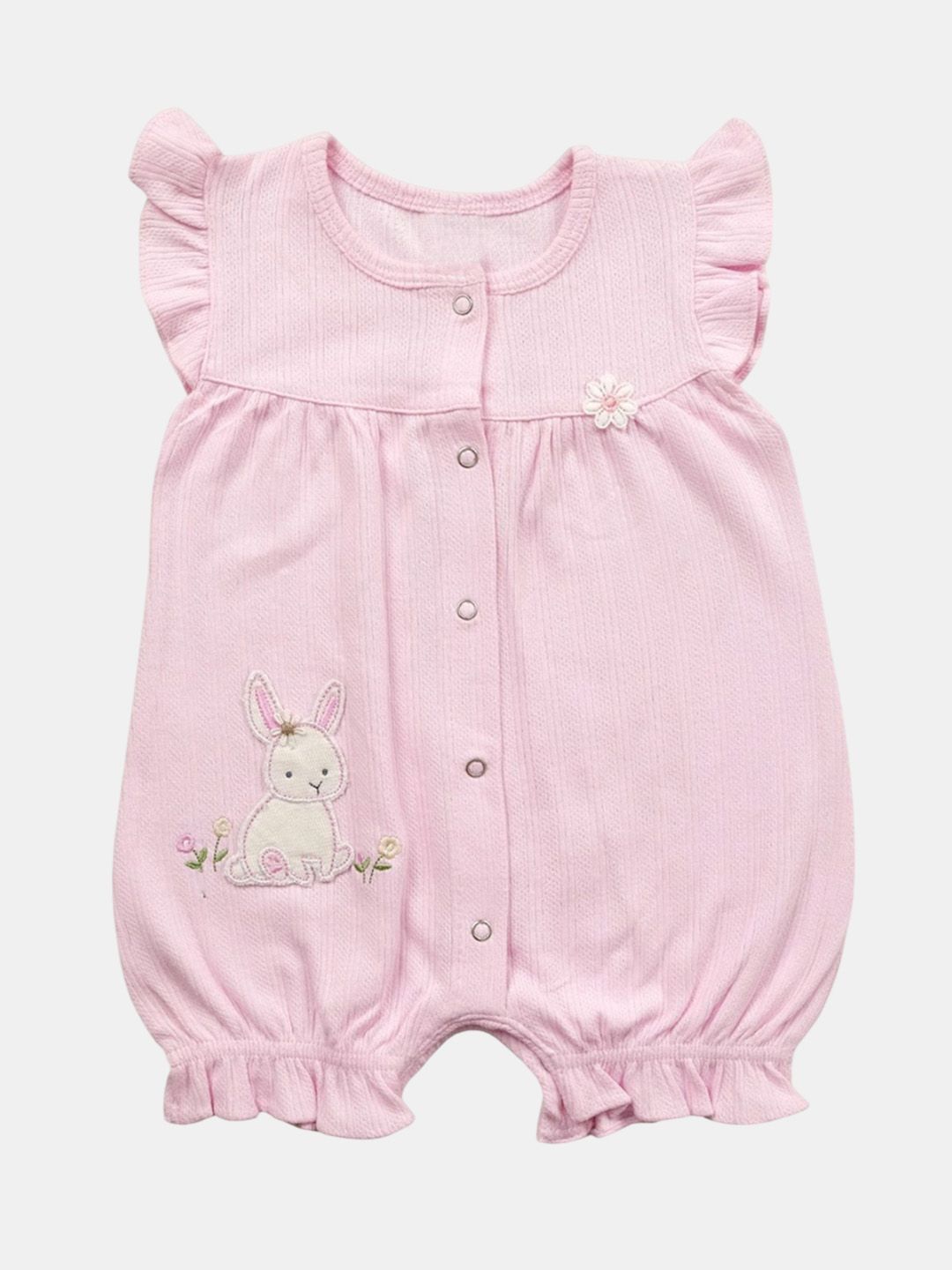 Babys Day Infant Girls Self Design Cotton Rompers-picture-33