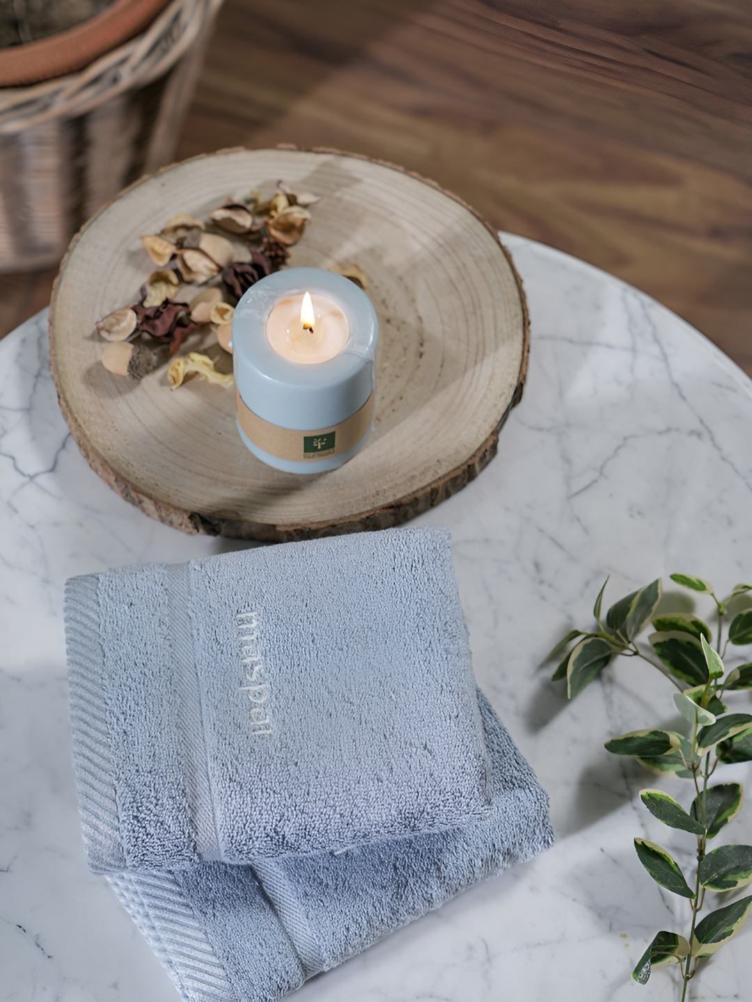 MASPAR Super Soft Absorbent Anti-Bacterial & Lint-Free Cotton Solid Bamboo Hand Towel-image-46