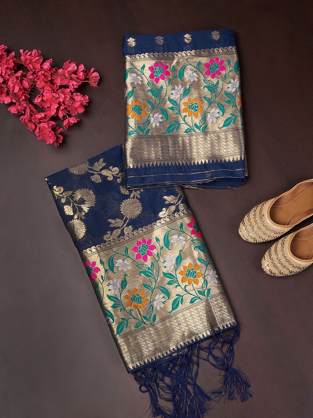 MUFFLY Pure Silk Unstitched Dress Material-image-25