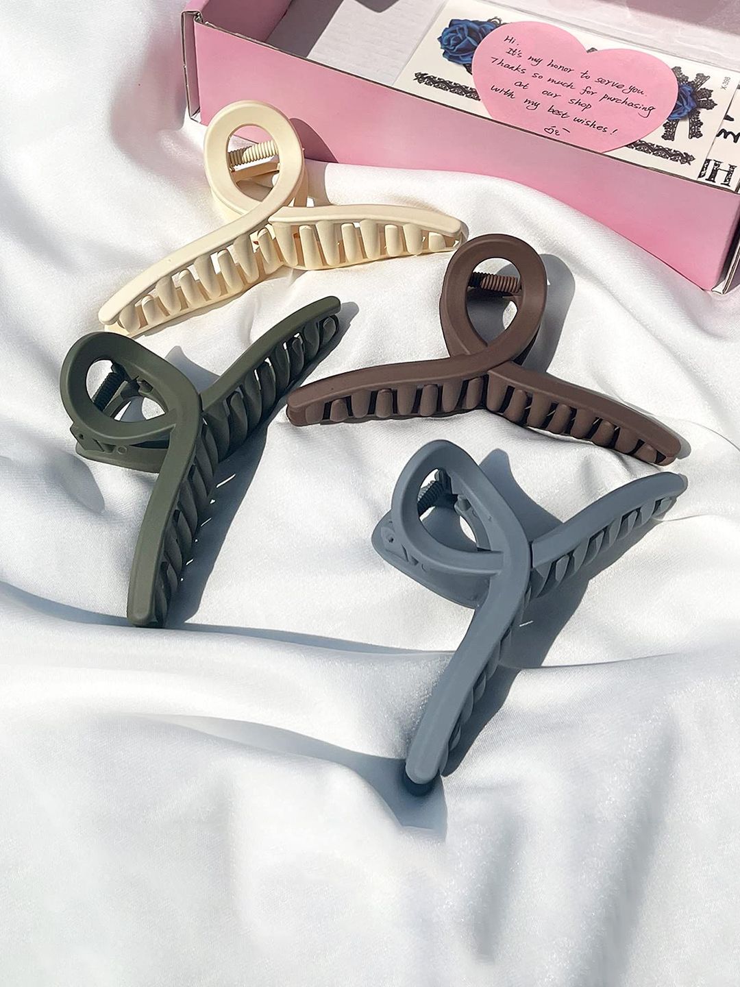 Softwrap Women Set of 4 Claw Clip