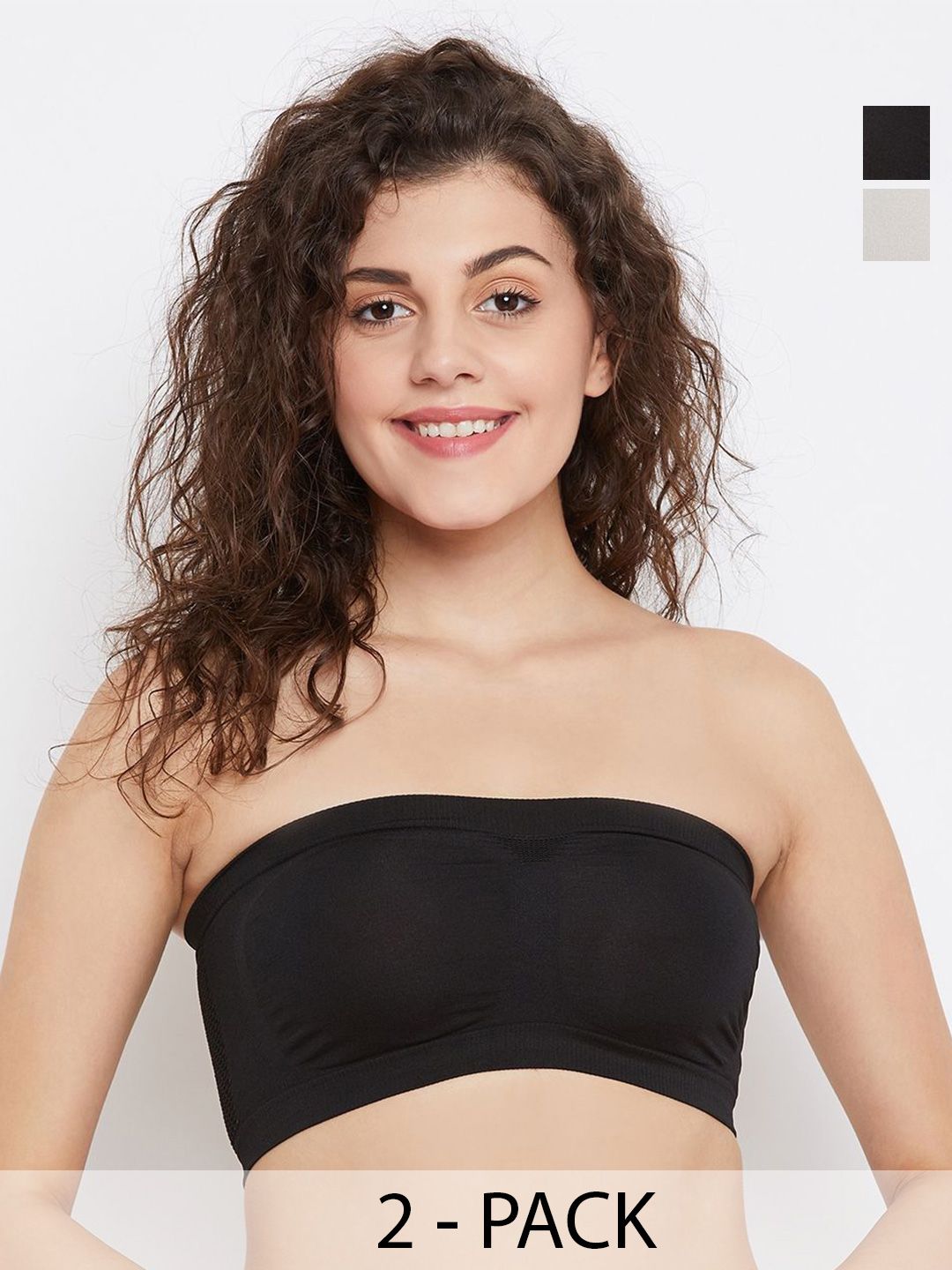 SECRETS BY ZEROKAATA Women Pack of 2 Assorted Non Padded Bralette
