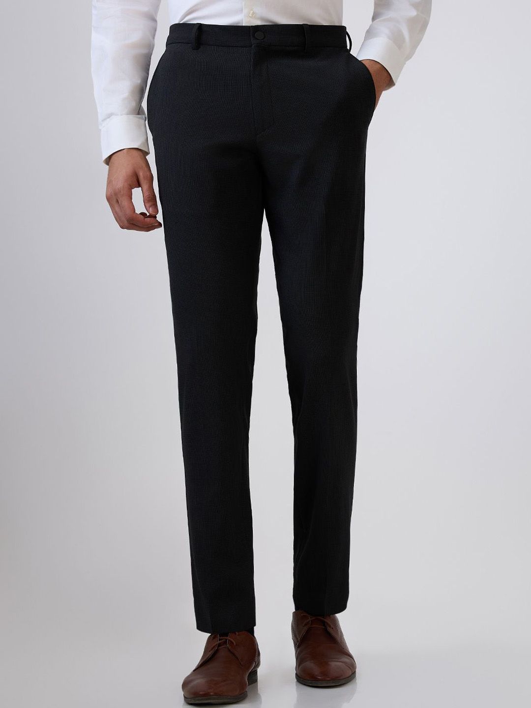 Raymond Slim Fit Flat Front Formal Trouser-picture-48