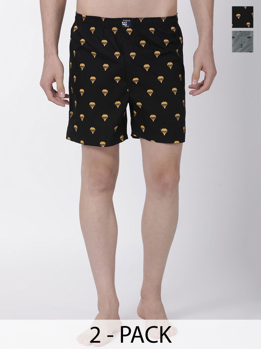 Urban Dog Pack of 2 Printed Pure Cotton Boxers UDBX146-UDBX153-picture-18
