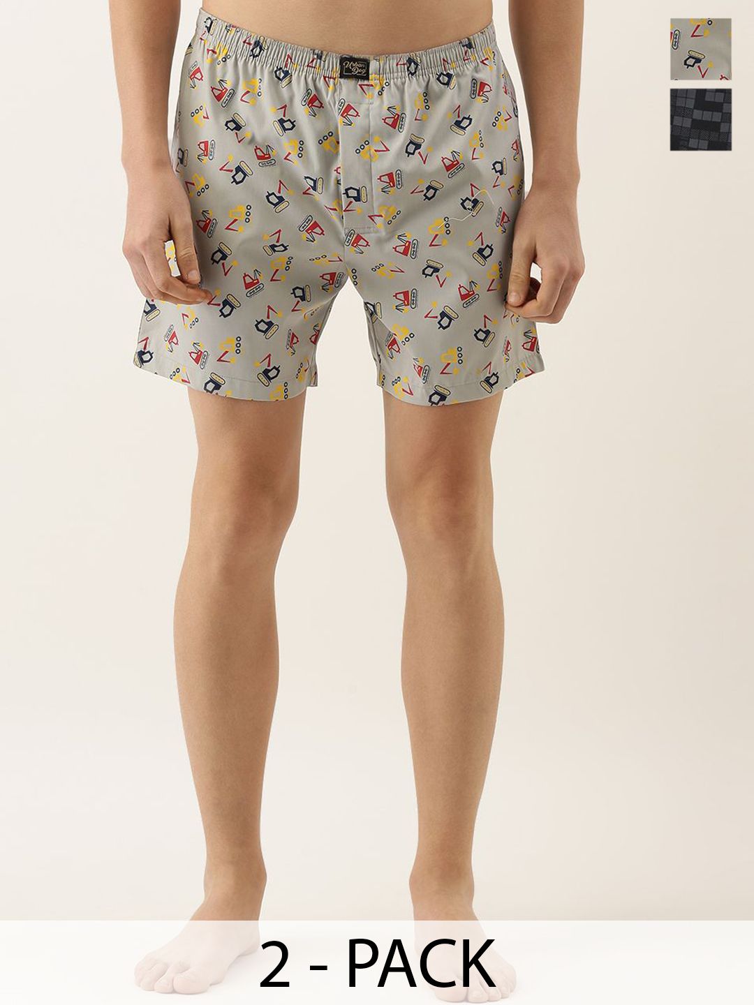Urban Dog 2-Pcs Printed Pure Cotton Boxers UDBX157-UDBX261-picture-17