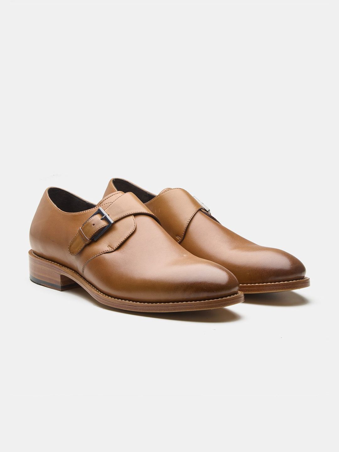 KOZASKO Goodyear Welted Tan Single Monks-image-33
