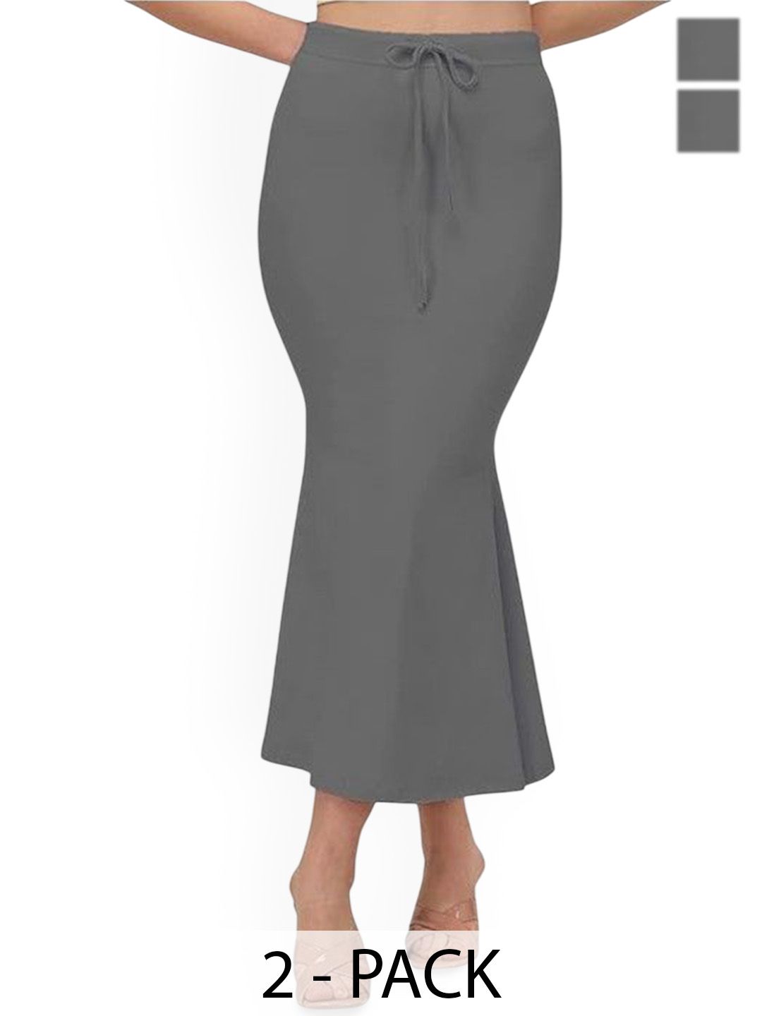 Moda Rapido Pack Of 2 High-Rise Mermaid-Fit Stretchable Saree Shapewear-picture-41