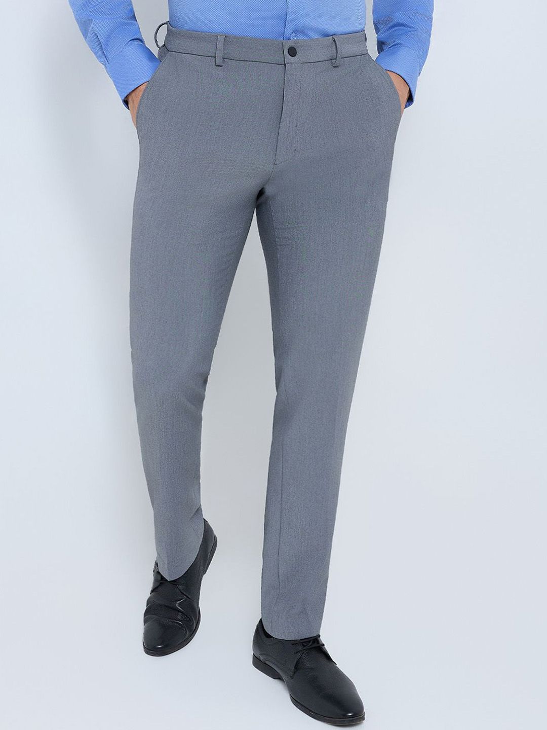 Raymond Slim-Fit Flat Front Formal Trouser-picture-34