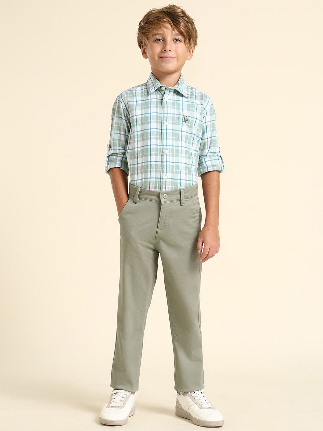 U.S. Polo Assn. Kids Boys Slim Fit Trousers