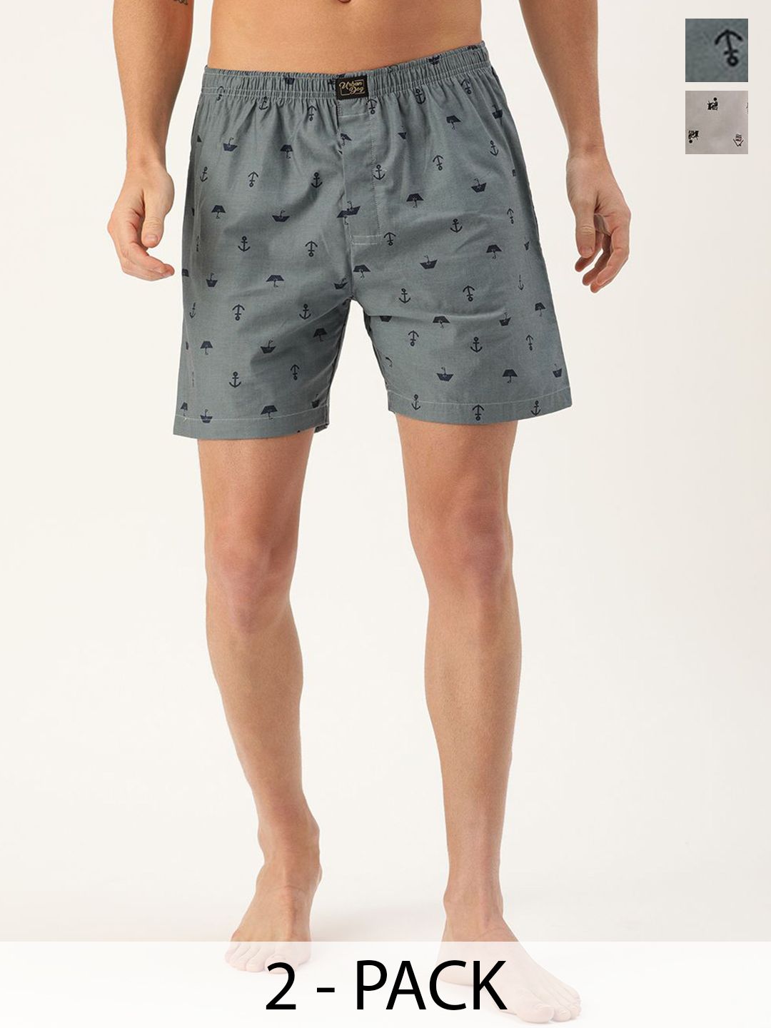 Urban Dog 2-Pcs Printed Pure Cotton Boxers UDBX153-UDBX441-picture-12