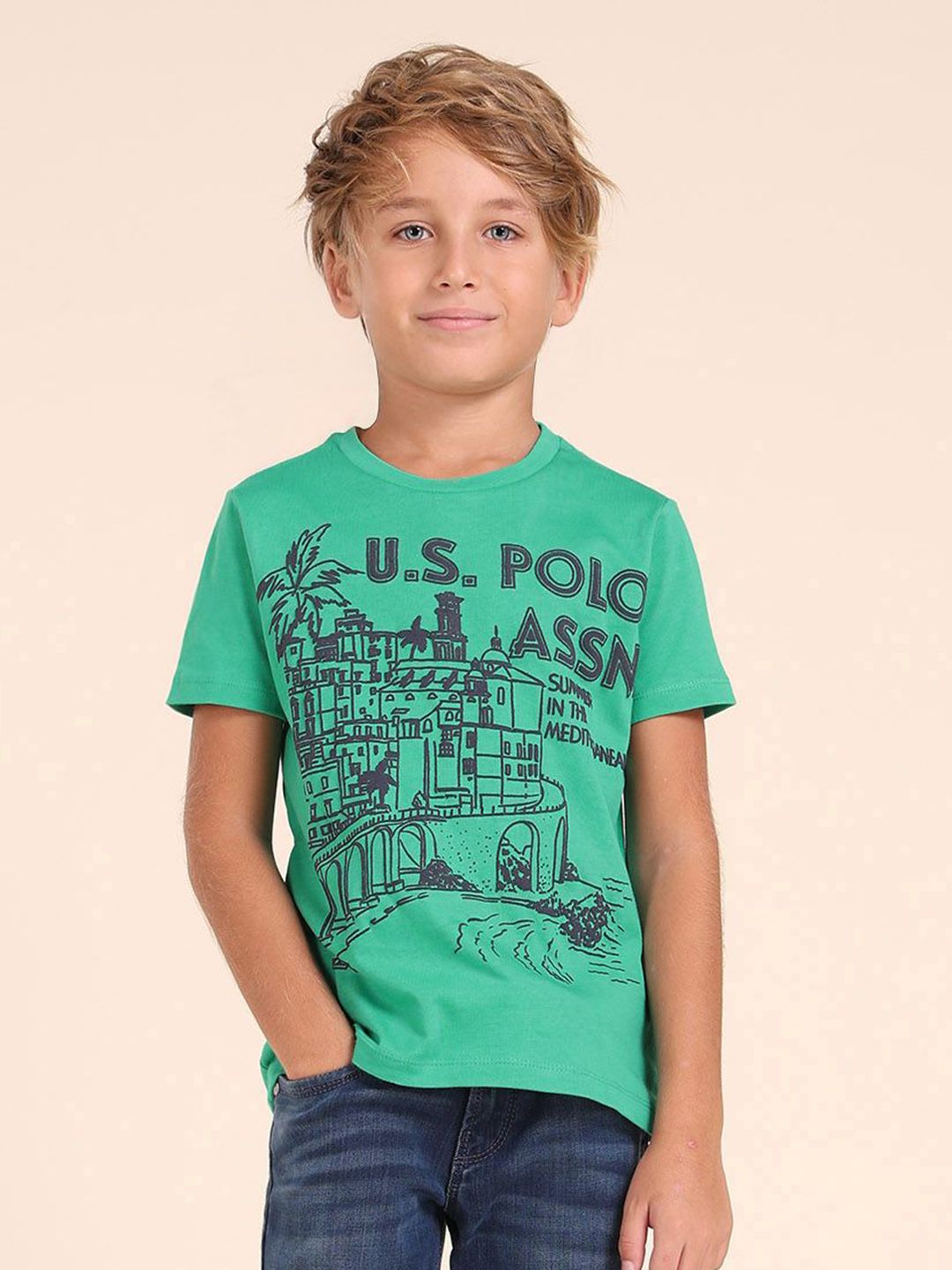 U.S. Polo Assn. Kids Boys Printed T-shirt-picture-28
