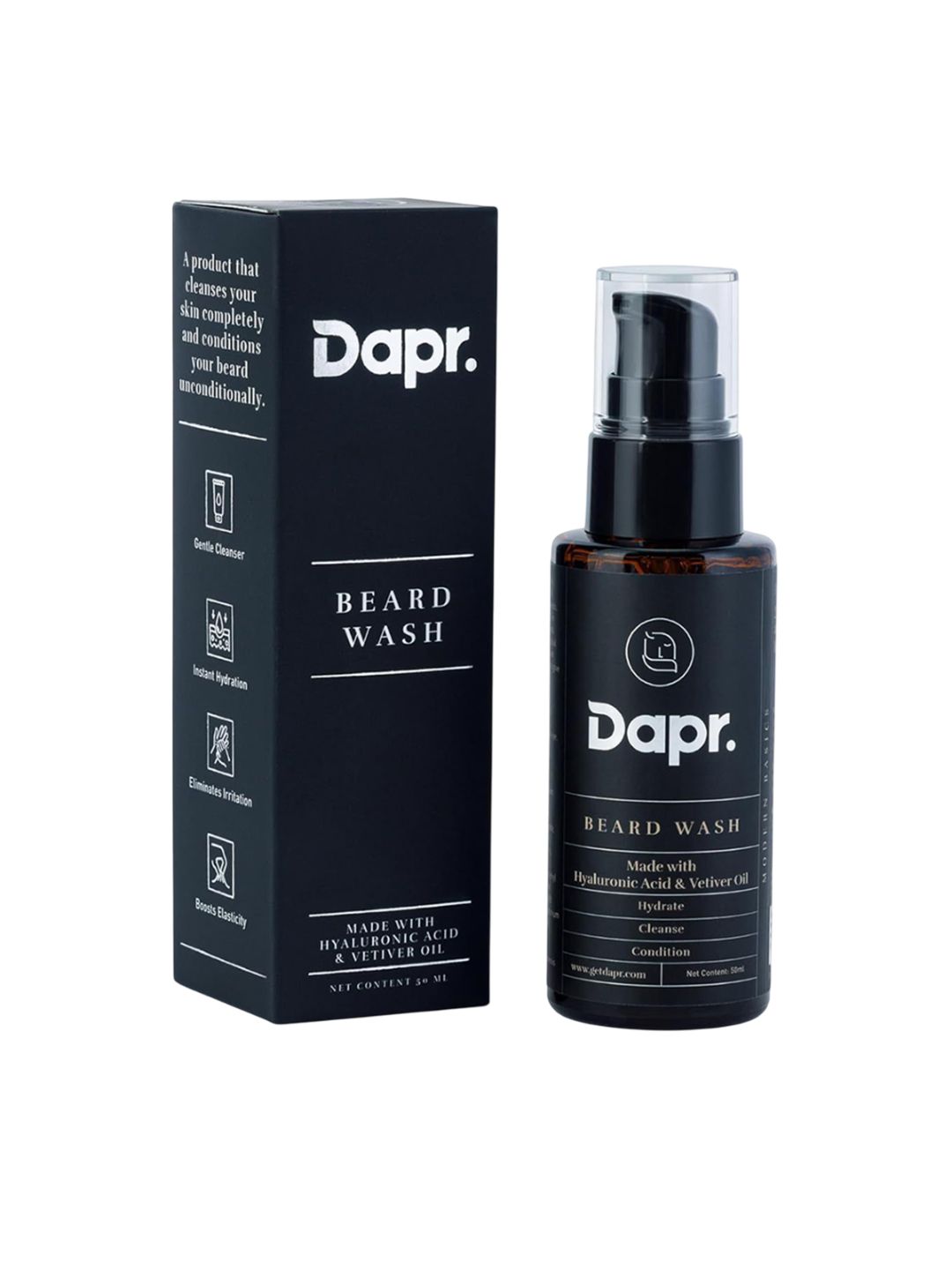 Dapr. Beard Wash With Hyaluronic Acid & Vetiver Oil - 50 ml-image-43