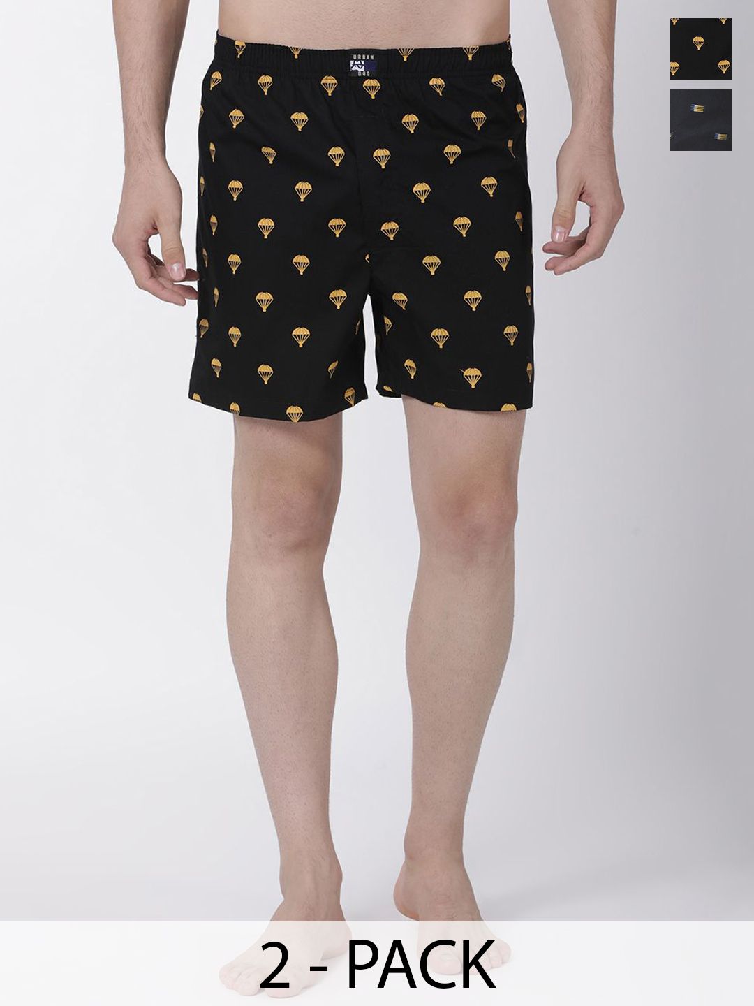 Urban Dog 2-Pcs Printed Pure Cotton Boxers UDBX125-UDBX146-picture-11