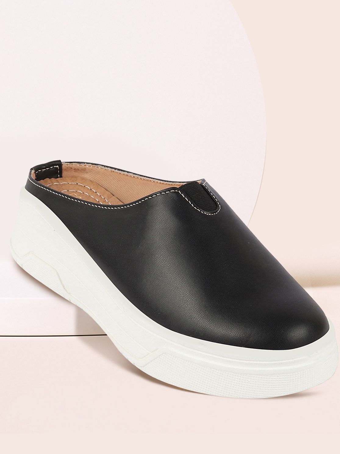 FAUSTO Women Colourblocked Lightweight PU Slip-On Sneakers-picture-39