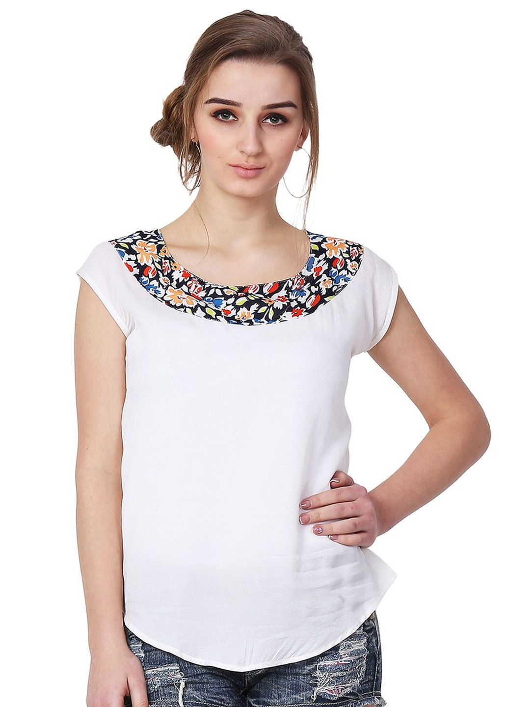 MALLORY WINSTON Women Self Design Round Neck Top-picture-11