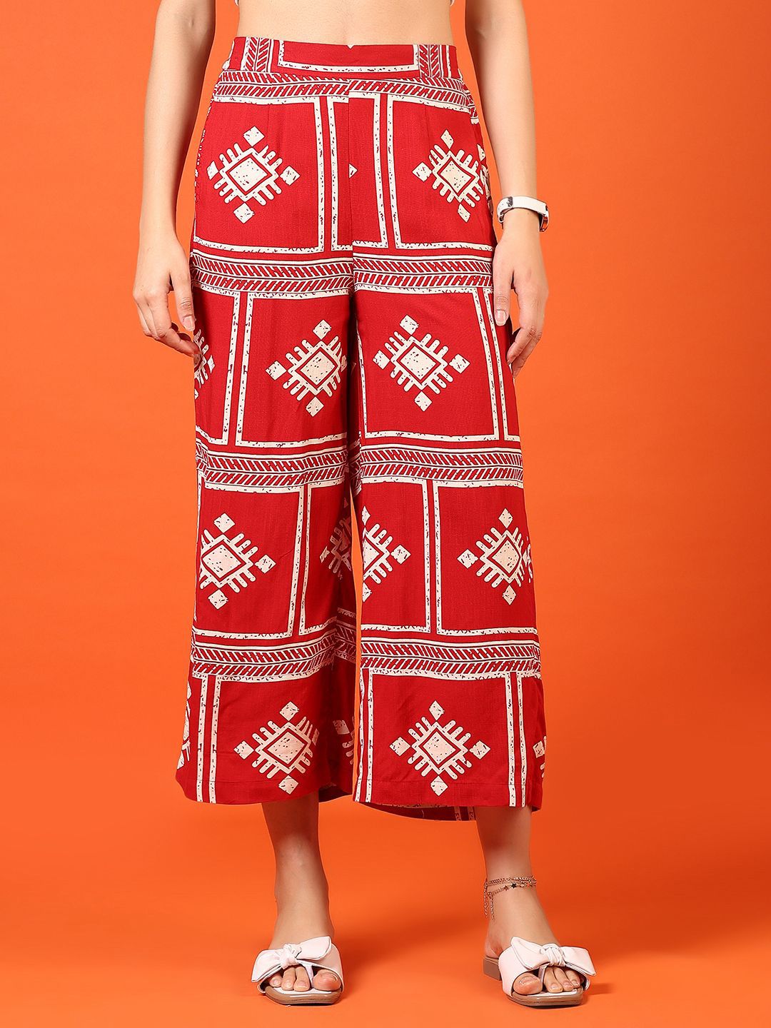 LIMEROAD Printed Mid-Rise Palazzo-picture-12