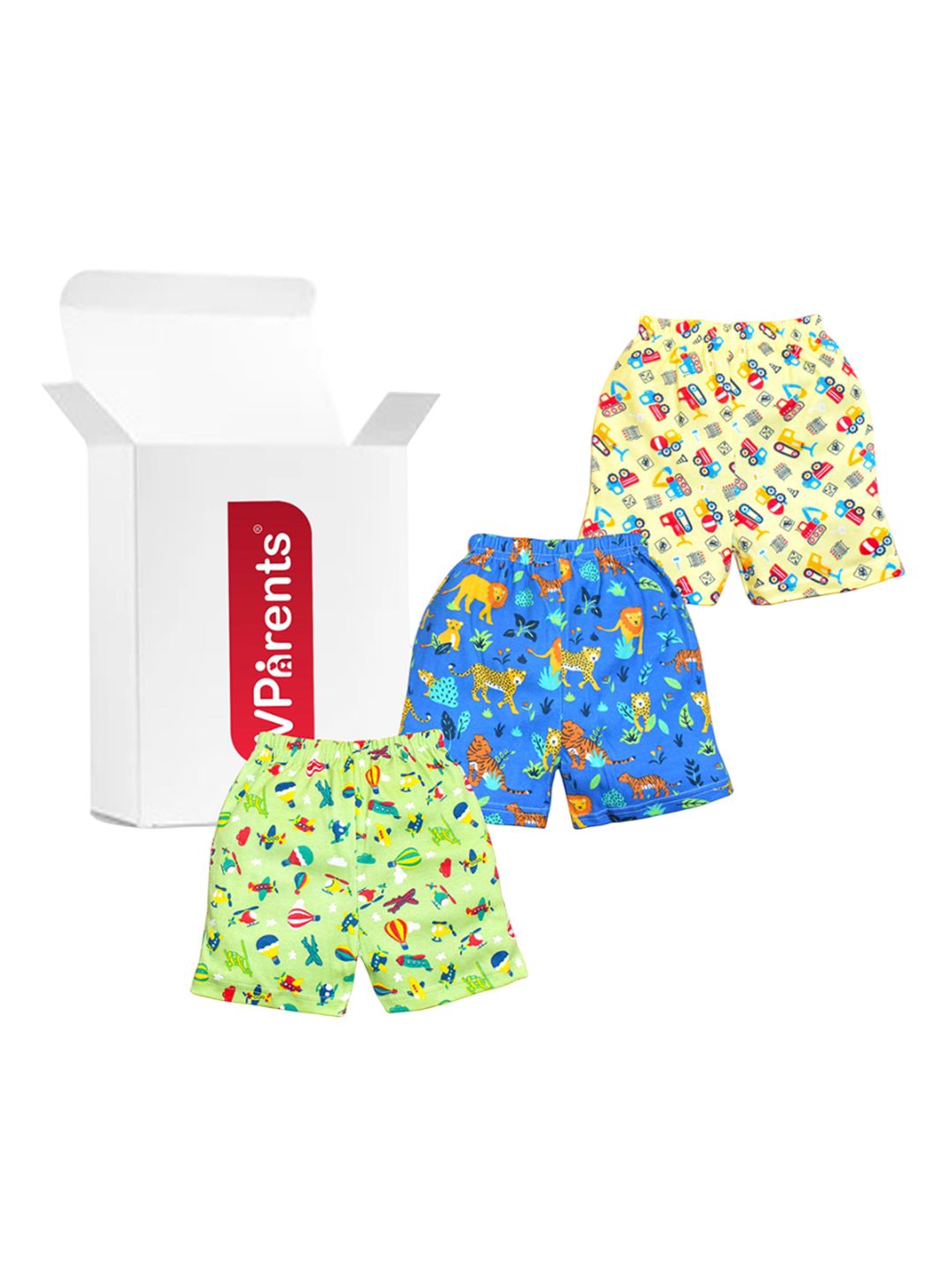 VParents Pack Of 3 Kids Printed Shorts-picture-40