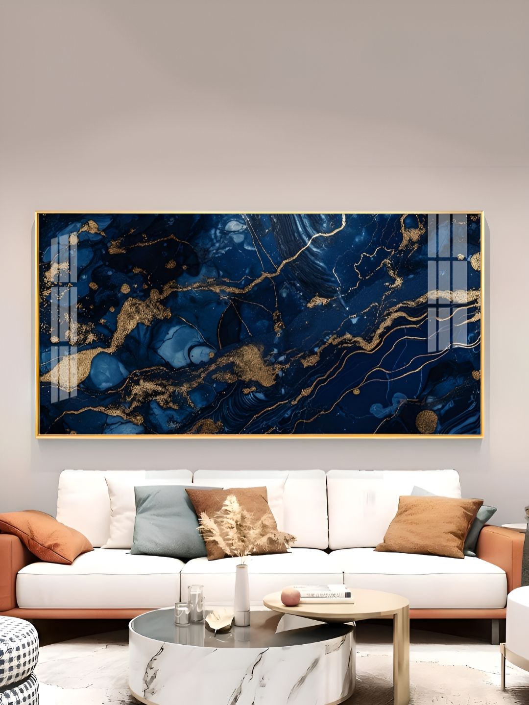 THE NEXT DECOR Gold Textured Wooden Wall Hangings-picture-24