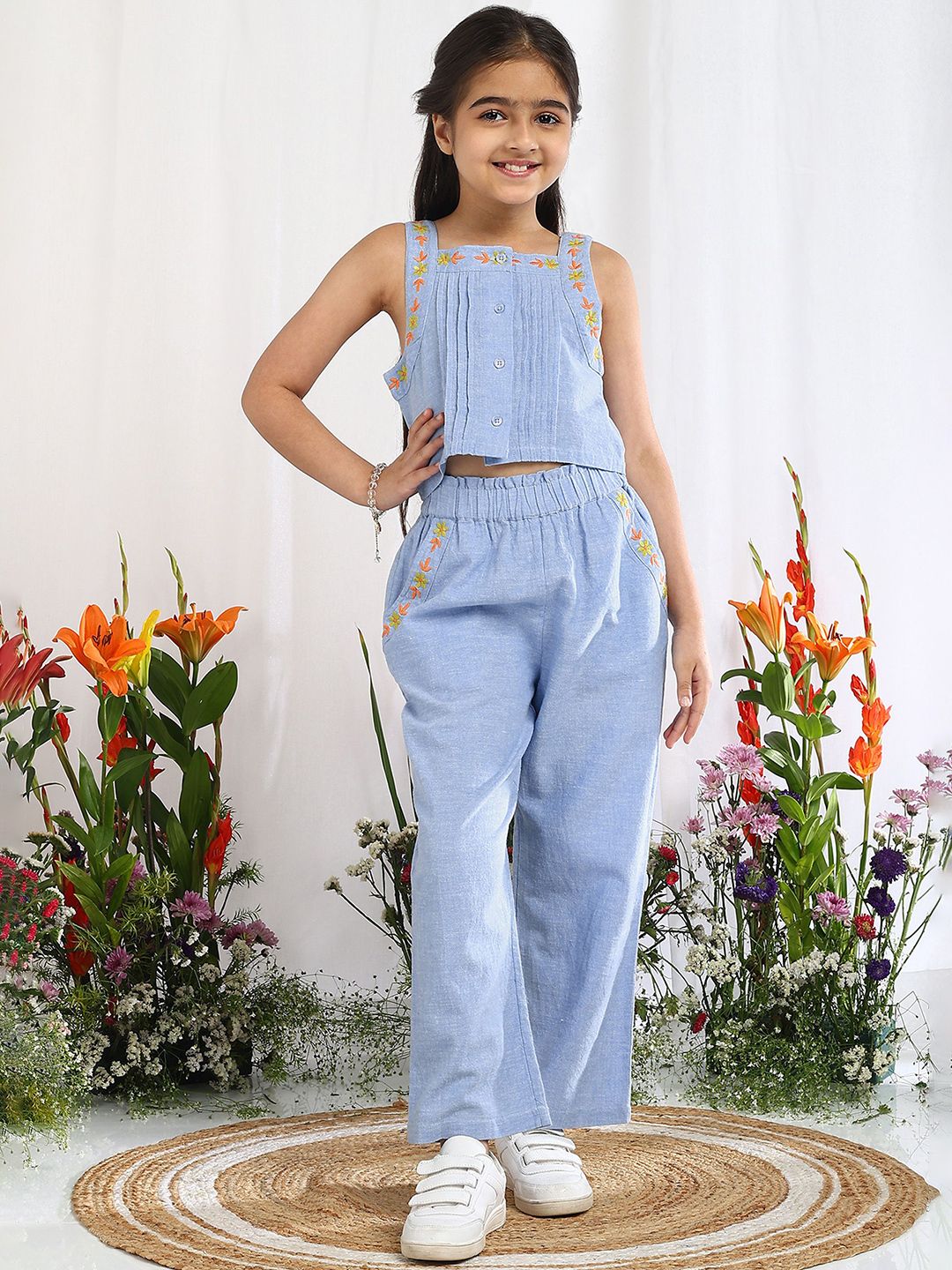 The Tribe Kids Girls Top with Trousers-picture-31