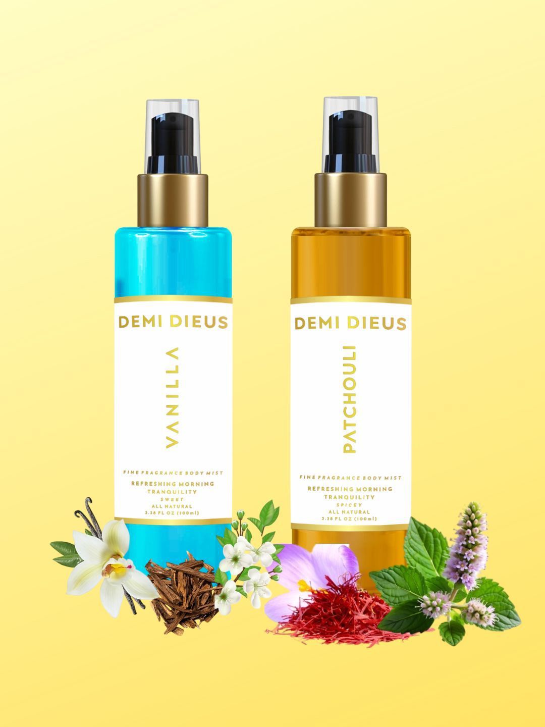 DEMI DIEUS Men Set Of 2 Vanilla & Patchouli Fragrance Body Mist- 100 ml Each-picture-27