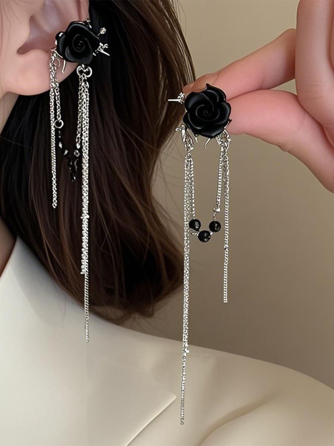 Anouk Floral Drop Earrings-picture-37