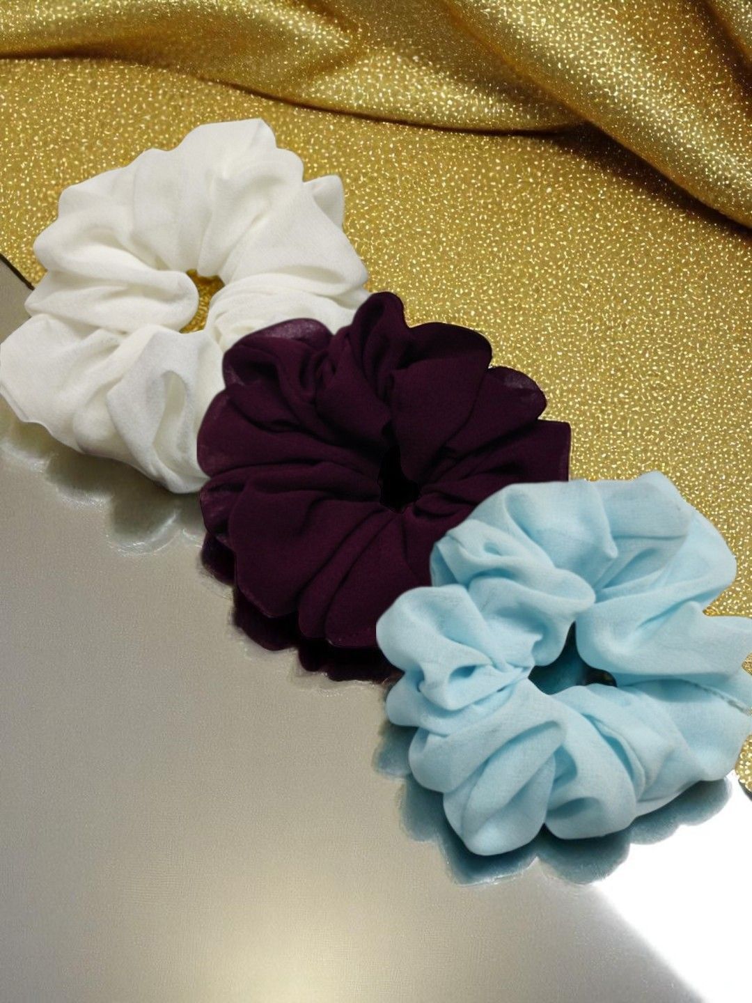 OOMPH Women Set of 3 Embellished Ponytail Holders-picture-22