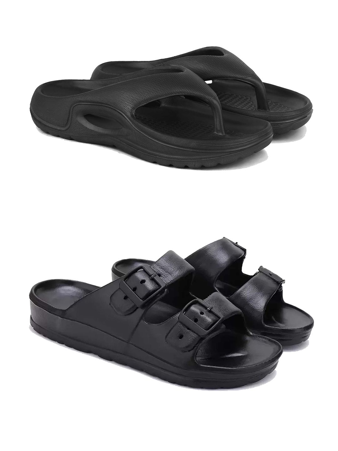PENNEN Pack Of 2 Sliders & Thong Flip-Flops-picture-53