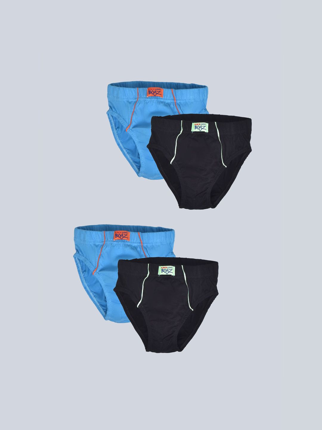 Lux Cozi Boys Pack Of 4 Pure Cotton Mid-Rise Basic Briefs COZI_BOYS_PLAIN_BRIEF_IE_AST_4PC-picture-14
