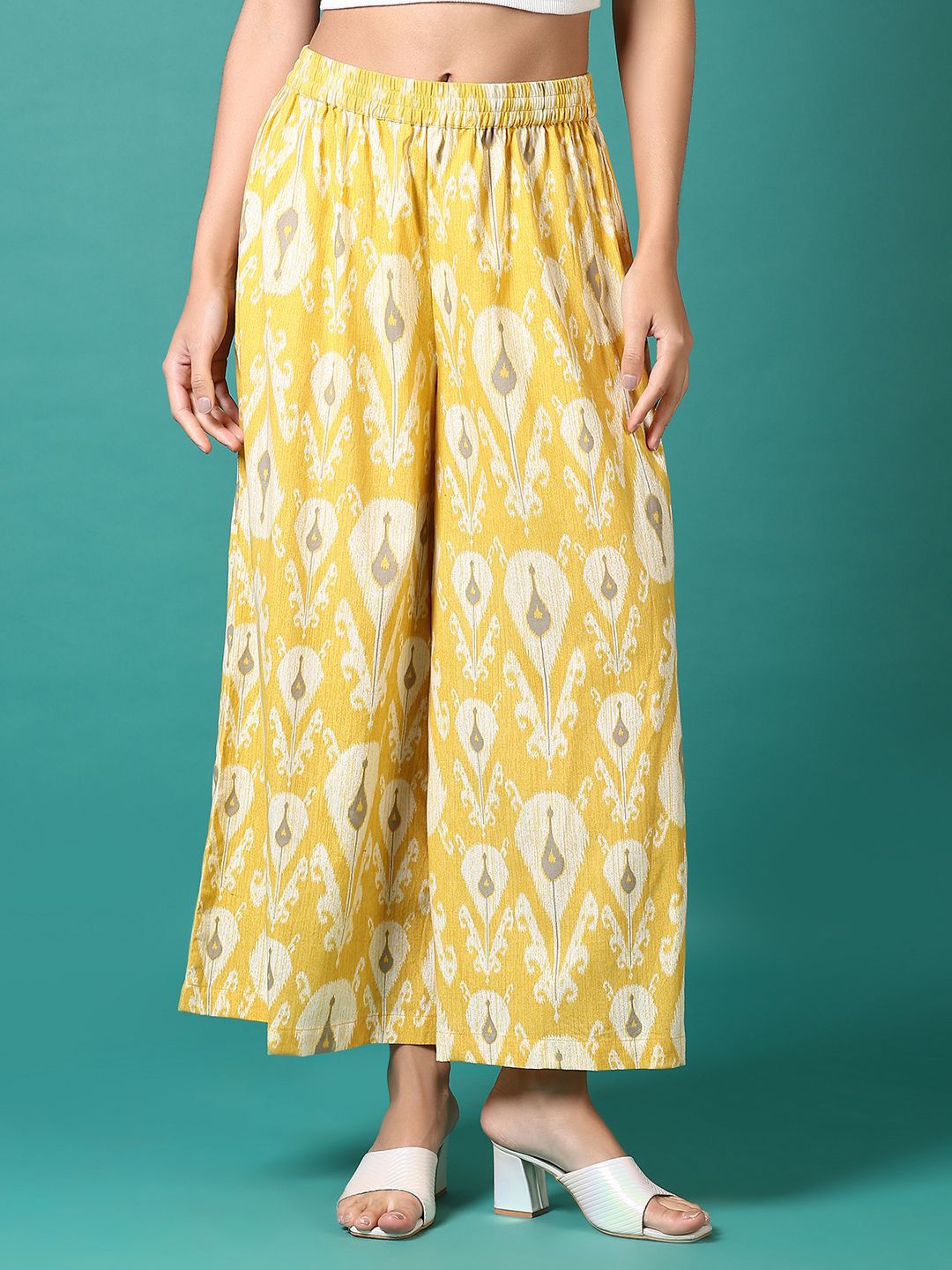 LIMEROAD Printed Mid-Rise Palazzo-picture-15