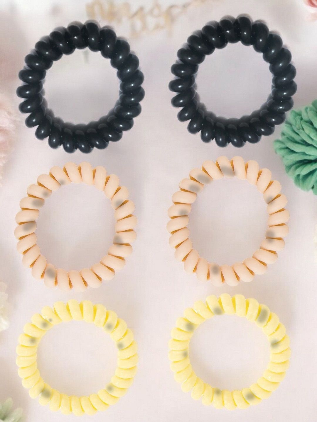 OOMPH Women Set of 6 Embellished Ponytail Holders-picture-36