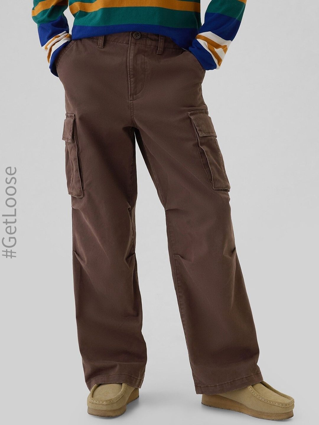 GAP Boys Mocha Mousse Baggy Fit Stretchable Cargos-picture-20