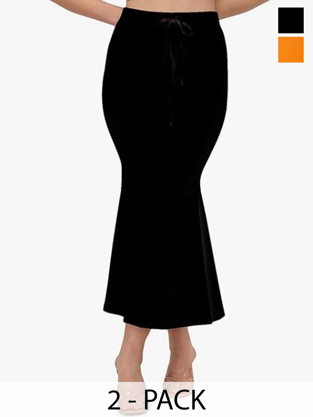 Moda Rapido Pack Of 2 Mermaid Fit High Rise Saree Shapewear-picture-17