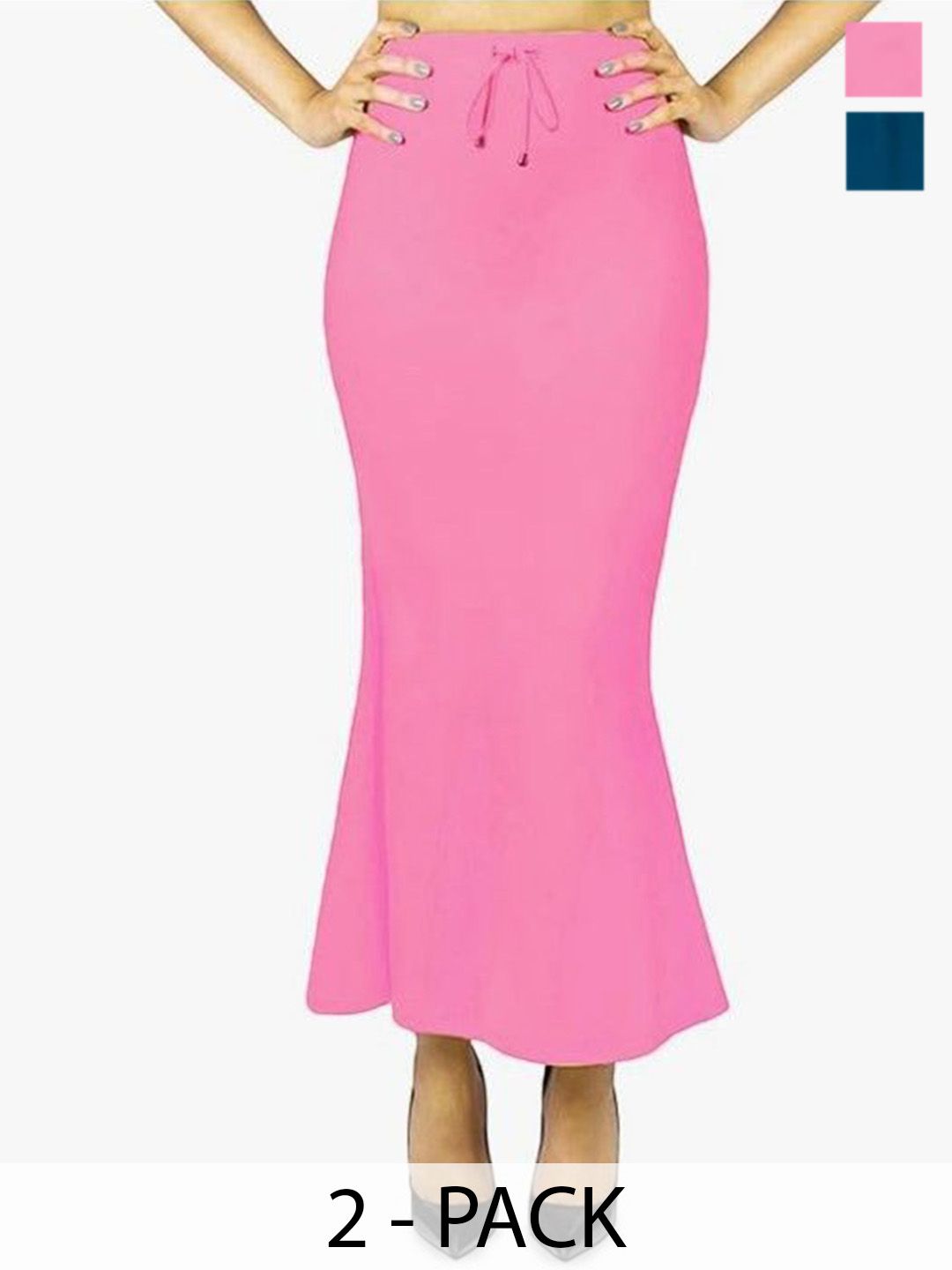 Moda Rapido Pack Of 2 Mermaid Fit High Rise Saree Shapewear-picture-27