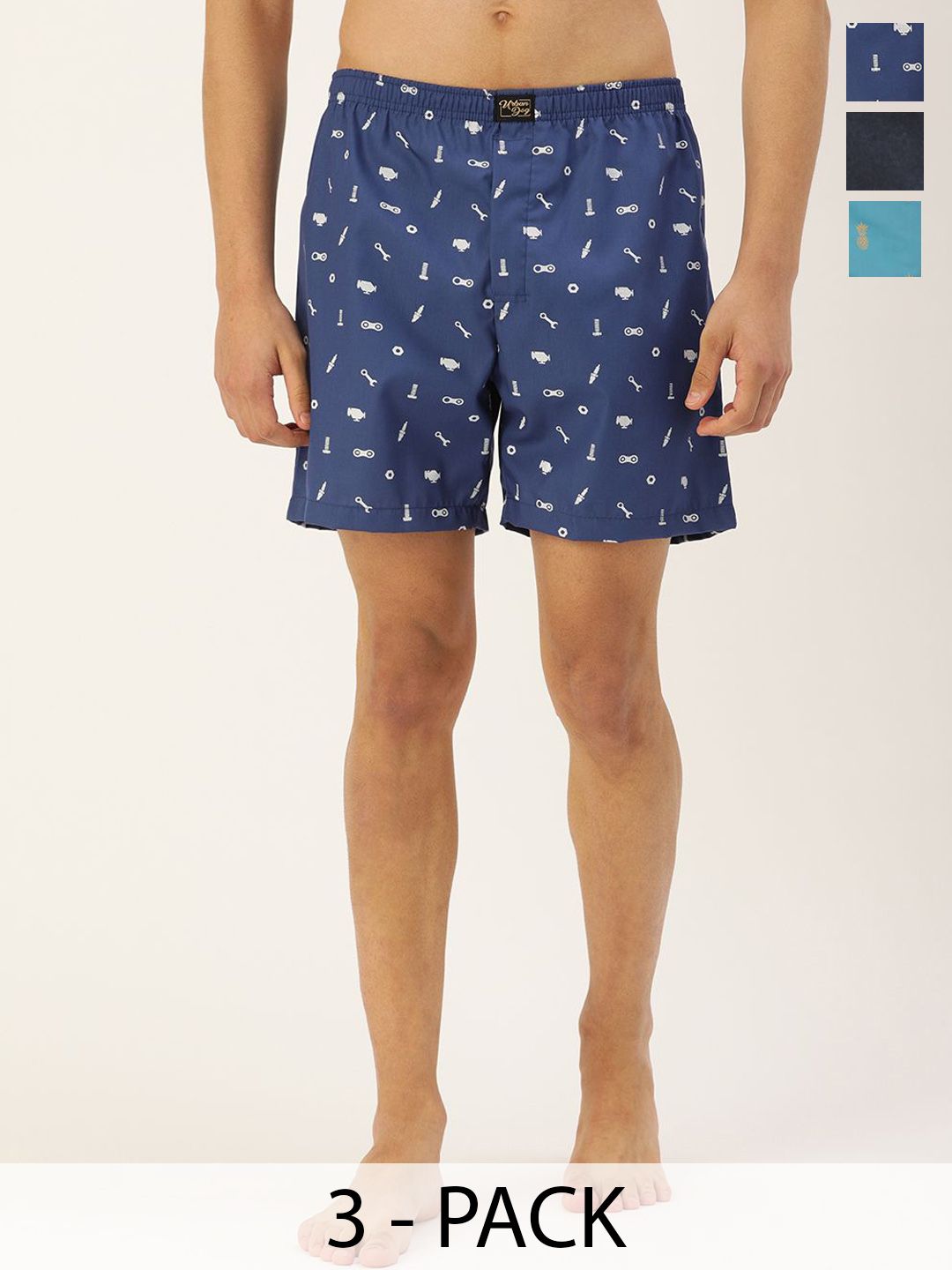 Urban Dog 3-Pcs Printed Pure Cotton Boxers UDBX125-UDBX140-UDBX155-picture-21