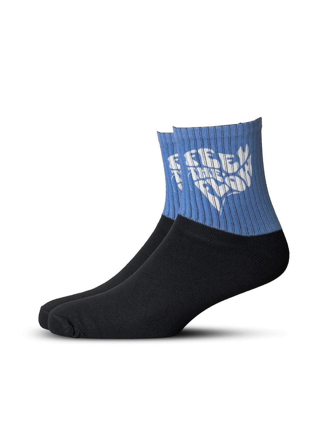 MARLIT Men Colourblocked Cotton Ankle-Length Socks-picture-12