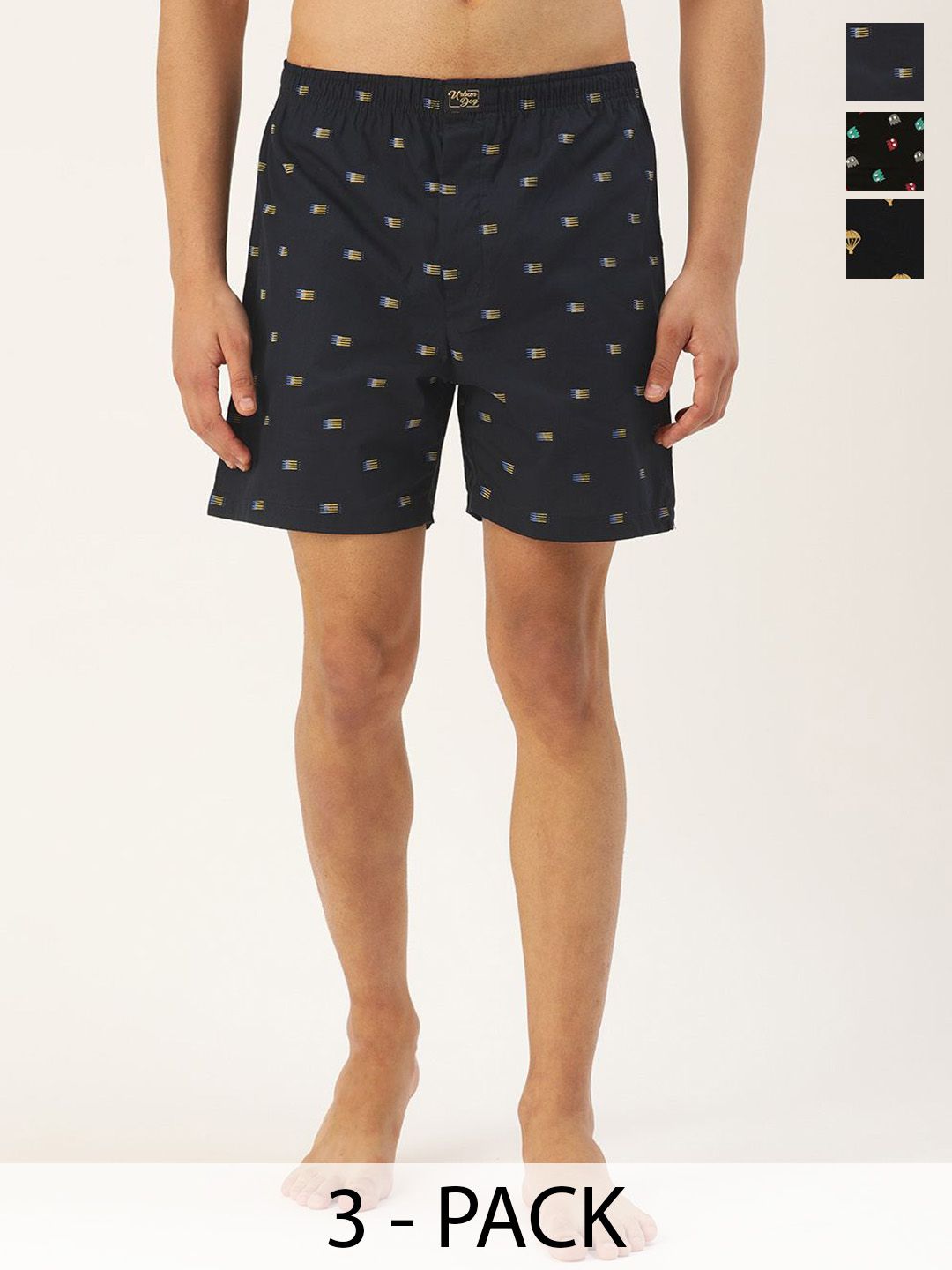 Urban Dog 3-Pcs Printed Pure Cotton Boxers UDBX125-UDBX146-UDBX427-picture-20